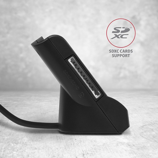 AXAGON CRE-SM2 USB-kortti smart + SD/microSD/SIM