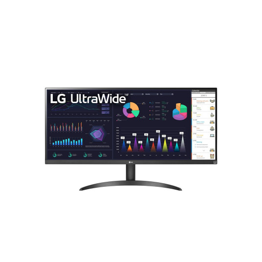 "86.6cm/34" (2560x1080) LG UltraWide 34WQ500-B 21:9 IPS 5ms 100Hz HDMI USB-C Musta"