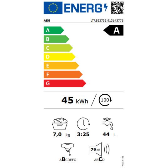 Pesukone AEG LTR8E373E