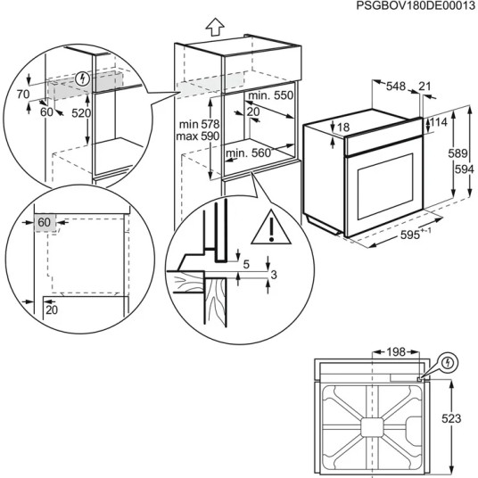 Uuni ELECTROLUX EOF3H40X