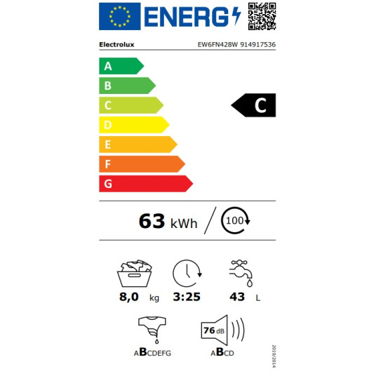 Pesukone ELECTROLUX EW6FN428W