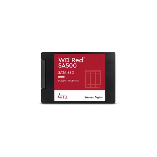 SSD|WESTERN DIGITAL|Red SA500|4TB|SATA 3.0|Kirjoitusnopeus 520 Mt/s|Lukunopeus 560 Mt/s|2,5"|TBW 500 Tt|MTBF 1750000 tuntia|WDS400T2R0A