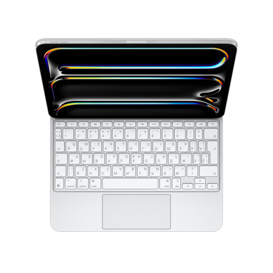 Näppäimistö Magic Keyboard for Apple iPad Pro 11‑inch (M4) International Swedish White MWR03S/A