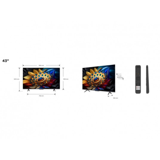 Televisio TCL 43C655 QLED 43" Smart