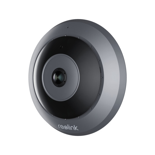 Reolink Fisheye Series P520 6MP 360° Panoramic Indoor Fisheye Camera Smart Detection, Night Vision &amp; Two-Way Audio, musta | Reolink