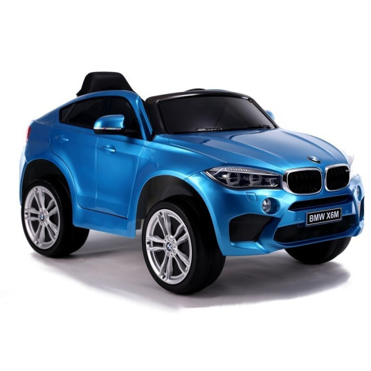 Lasten yksipaikkainen sähköauto BMW X6, siniseksi lakattu