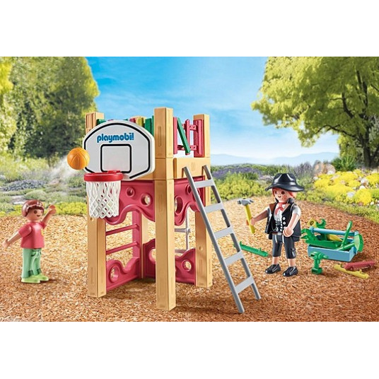PLAYMOBIL CITY LIFE Puuseppä leikkikentällä 71475
