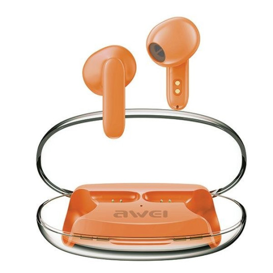 Bluetooth-kuulokkeet 5.3 T85 ENC TWS oranssi