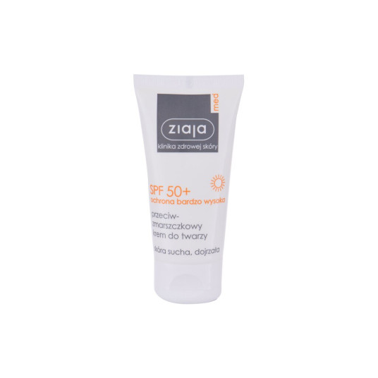 Face Sun Care Ziaja Med Suojaava Anti-Wrinkle SPF50+, 50ml