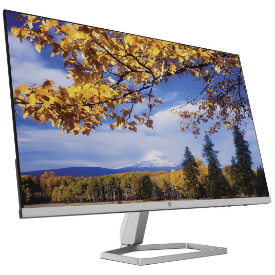 HP M27f -näyttö 27" (68,6 cm) IPS, FHD 1920x1080, 5ms, 300 cd/m2, 75Hz, musta/hopea