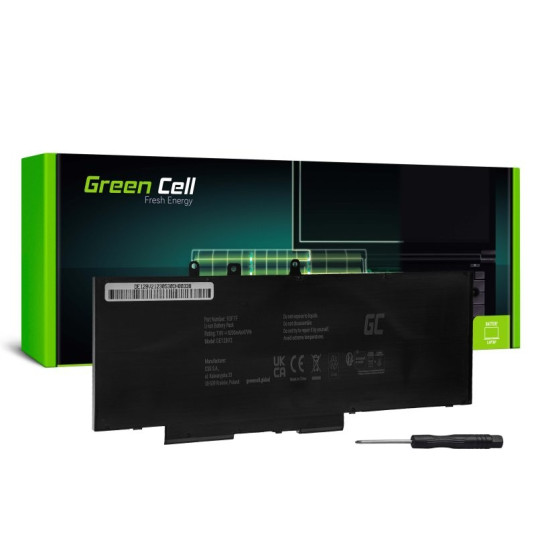 Kannettavan akku 93FTF GJKNX 7.6V 6200mAh Dell Latitude 5290 5490 5580 