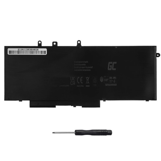 Kannettavan akku 93FTF GJKNX 7.6V 6200mAh Dell Latitude 5290 5490 5580 