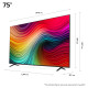 Televisio LG 75NANO81T3A NANO 75" Smart