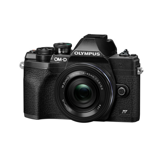 Järjestelmäkamera Olympus OM-D E-M10 Mark IV + ED 14-42mm EZ PANCAKE (musta)