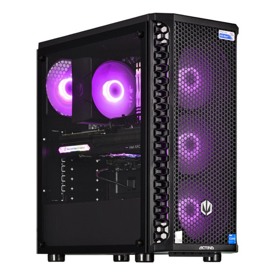 Actina 5901443330042 PC Midi Tower AMD Ryzen™ 7 5800X3D 16 Gt DDR4-SDRAM 1 Tt SSD AMD Radeon RX 6750 XT Musta