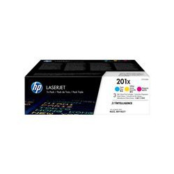 HP 201X 3-pack CMY alkuperäinen muste 2,3 tuhatta