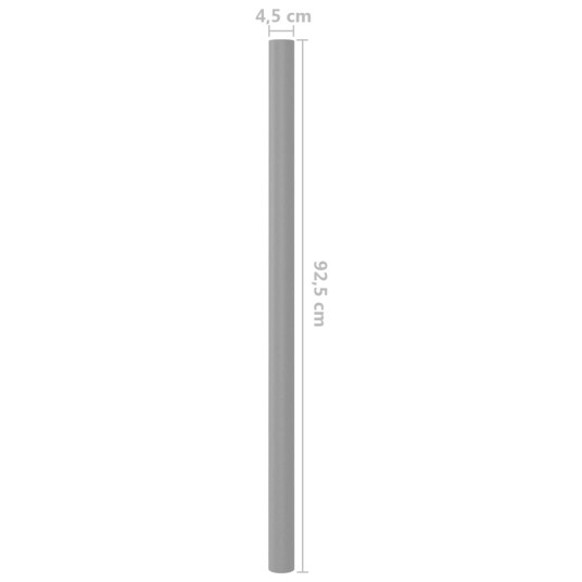 Pehmusteet trampoliiniputkille, 12 kpl, harmaa, 92,5 cm