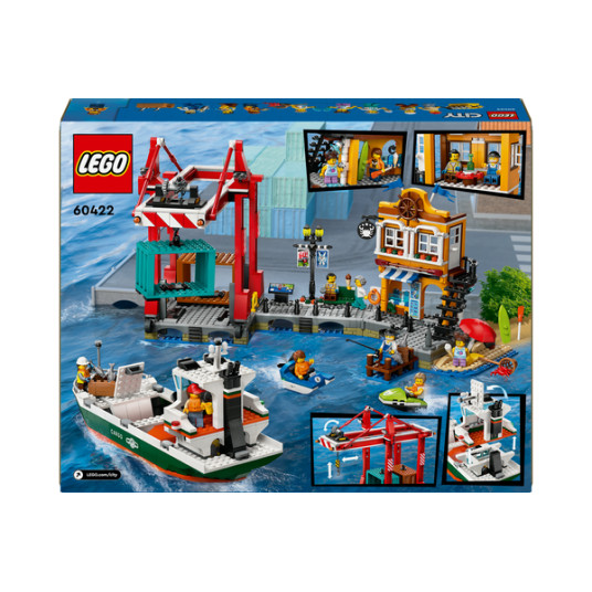 LEGO® 60422 City -satama rahtilaivalla