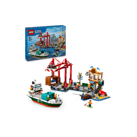 LEGO® 60422 City -satama rahtilaivalla