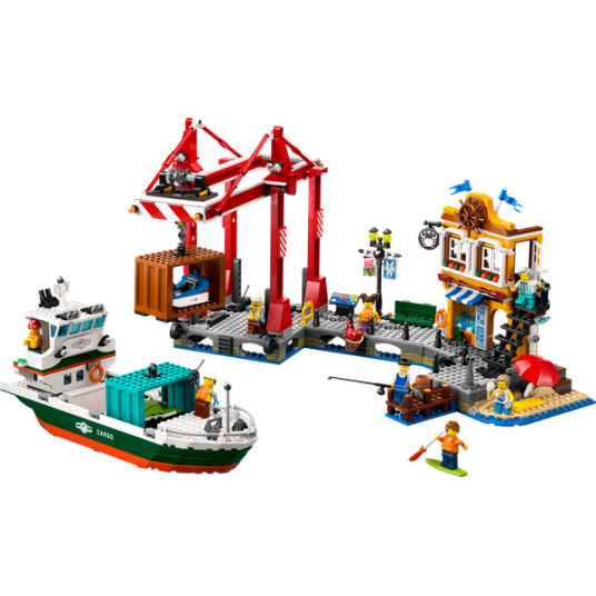 LEGO® 60422 City -satama rahtilaivalla