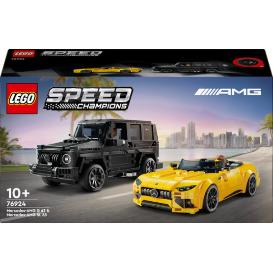 LEGO® 76924 Speed ​​​​Champions -autot Mercedes-AMG G 63 ja Mercedes-AMG SL 63