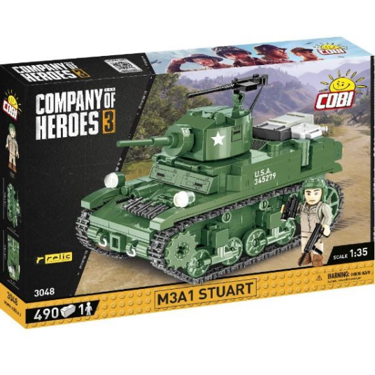 COBI 3048 Company of Heroes 3. M3 A1 STUART 490 Pads
