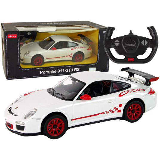 RC-auto Porsche 911 GT3 RS, 1:14, valkoinen