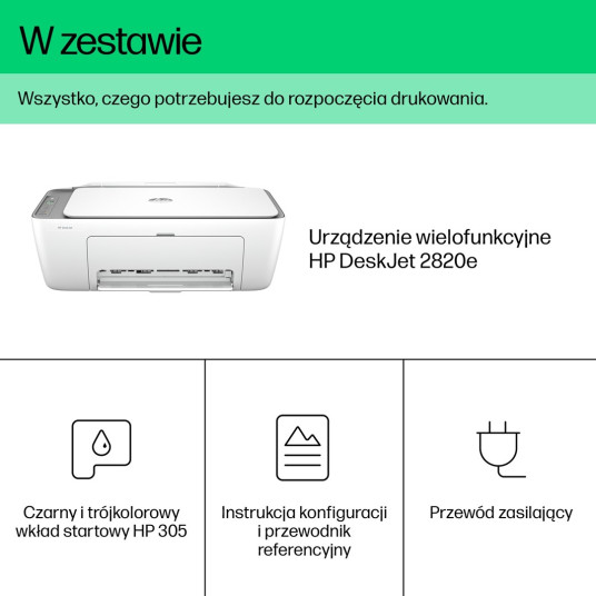 HP DeskJet 2820e All-in-One-tulostin, väritulostin, tulostin kotiin, tulostus, kopiointi, skannaus, skannaus PDF-muotoon