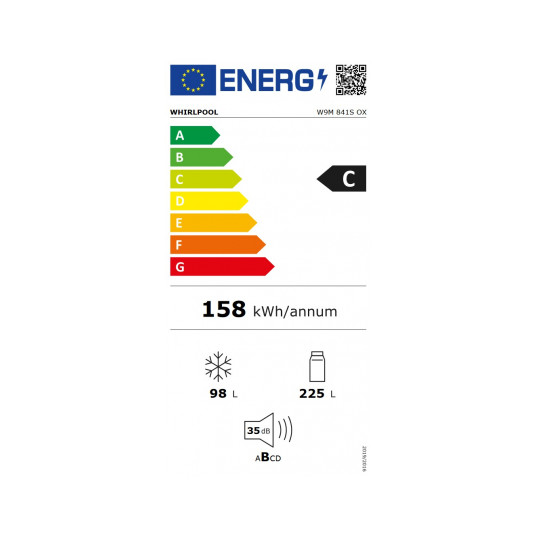 Jääkaappi Whirlpool W9M 841S OX