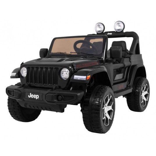 Sähköauto Jeep Wrangler Rubicon, musta