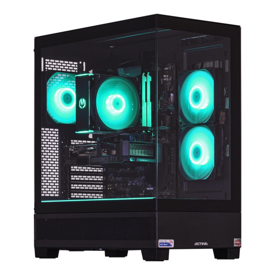 Actina 5901443383697 PC AMD Ryzen™ 5 7600 32 GB DDR5-SDRAM 1 TB SSD NVIDIA GeForce RTX 4070 Ti Super "Midi Tower" Musta