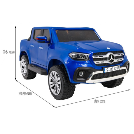 Sähköauto Mercedes Benz X-Class MP4 maalattu, sininen