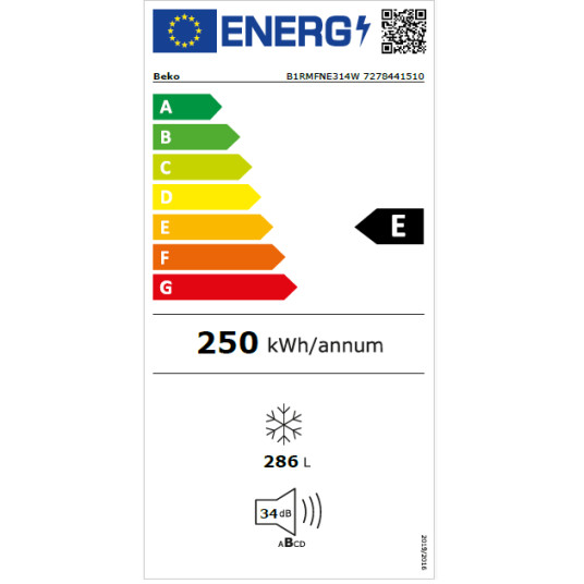 Pakastin BEKO B1RMFNE314W