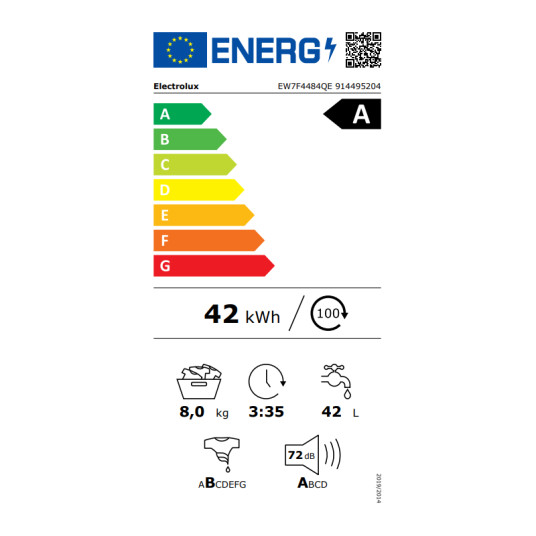 Pesukone Electrolux EW7F4484QE