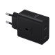 Samsung PD 50W Power Adapter Duo (ilman kaapelia) Type-Cx1, USBx1 (uusi) Musta