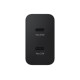 Samsung PD 50W Power Adapter Duo (ilman kaapelia) Type-Cx1, USBx1 (uusi) Musta