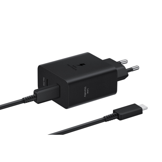 Samsung PD 50W Power Adapter Duo (ilman kaapelia) Type-Cx1, USBx1 (uusi) Musta