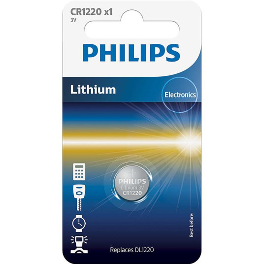 Akku Philips CR1220 Lithium 3 V (12,0 x 2,0)