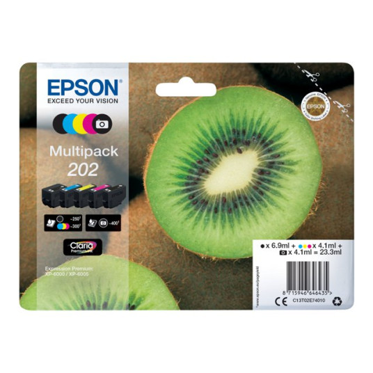 EPSON monipakkaus 5-värinen 202 Kiwi