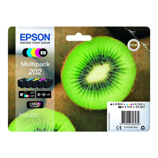 EPSON monipakkaus 5-värinen 202 Kiwi