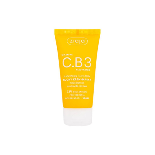 Night Skin Cream Ziaja Vitamin C.B3 Niacinamide Night Cream-Mask, 50ml