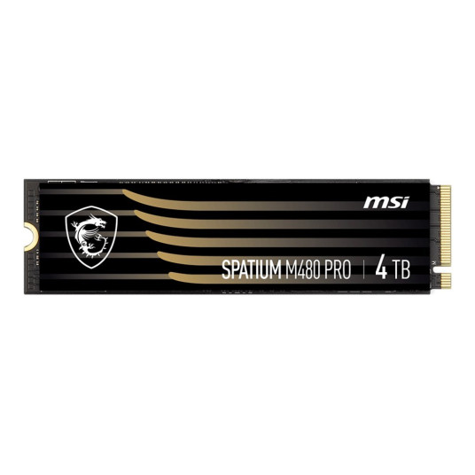 Levy-SSD MSI SPATIUM M480 PRO 4TB PCIe 4.0 NVMe M.2 2280 3D NAND