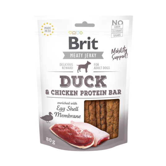 Brit Jerky Duck Protein Bar herkku 80 g
