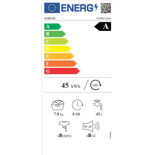 Pesukone GORENJE WNHEI74SAS