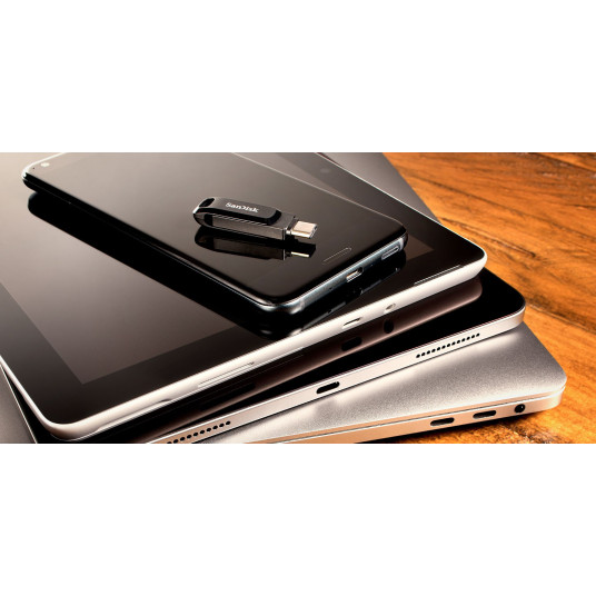 SanDisk Ultra Dual Drive Go USB-muistitikku 512 GB USB Type-A / USB Type-C 3.2 Gen 1 (3.1 Gen 1) Musta
