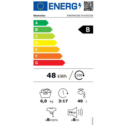 Pesukone ELECTROLUX EW6SM326S