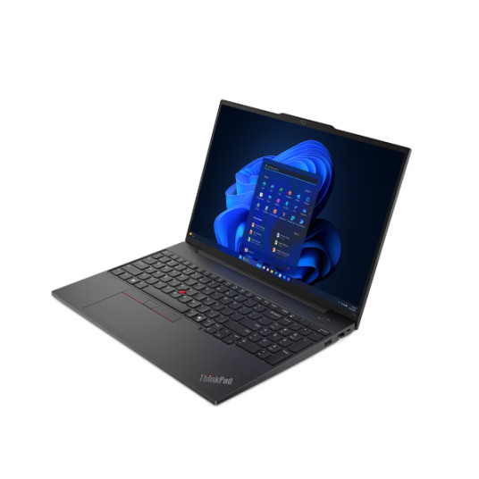 Kannettava tietokone Lenovo ThinkPad E16 Gen 2 16 WUXGA AMD R7 7735HS/16GB/512GB/AMD Radeon 680M/WIN11 Pro/Nordic Backlit kbd/Musta/FP/2Y Takuu | Lenovo