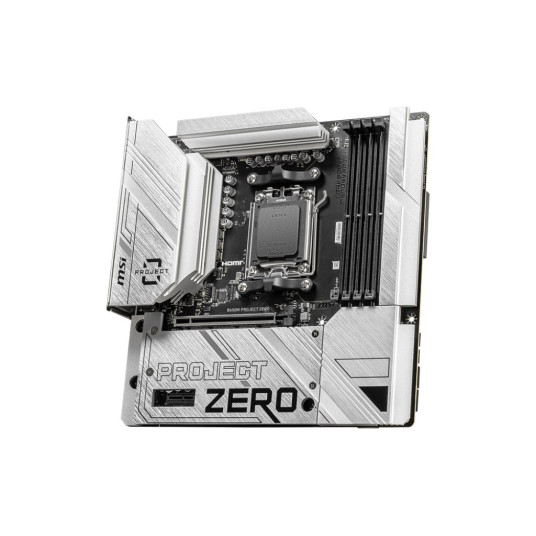 MSI B650M PROJECT ZERO -emolevy AMD B650 AM5 micro ATX-korttipaikka MSI B650M PROJECT ZERO -emolevy AMD B650 AM5 micro ATX-korttipaikka