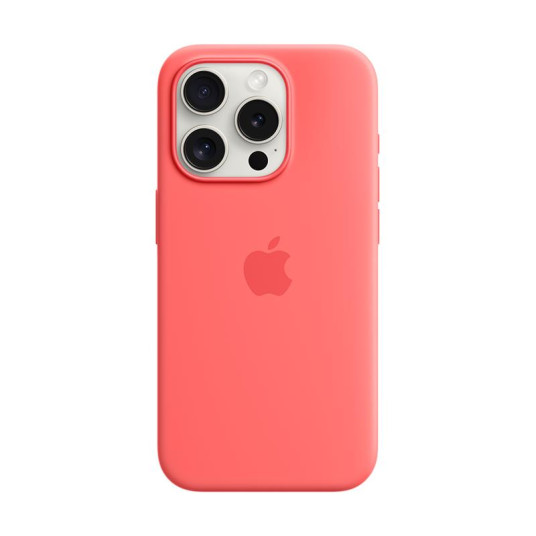 Puhelin kotelo Apple iPhone 15 Pro Silicone Case with MagSafe Guava