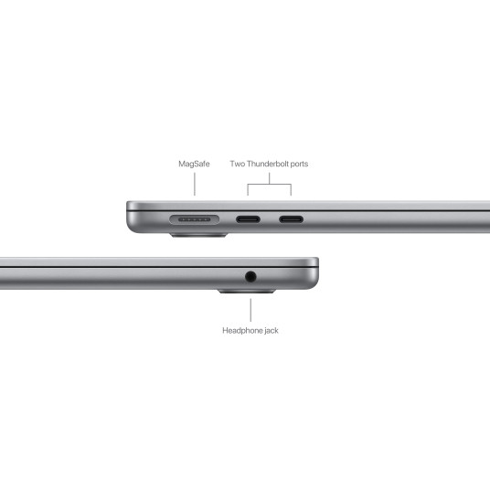 Kannettava tietokone MacBook Air 13" Apple M3 8C CPU 10C GPU/16GB/512GB SSD/Space Grey/SWE MXCR3KS/A